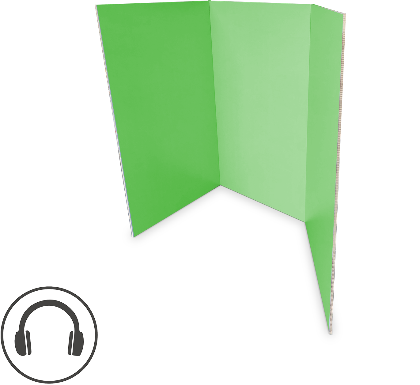 Büro Trennwand Green-Screen